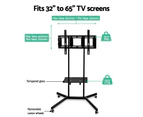 Artiss Mobile TV Stand for 32"-65" TVs Mount Bracket Portable Shelf Trolley Cart