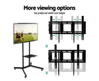 Artiss Mobile TV Stand for 32"-65" TVs Mount Bracket Portable Shelf Trolley Cart