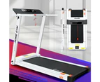 Everfit Treadmill Electric Home Gym Fitness Exercise Fully Foldable 450mm White