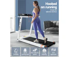 Everfit Treadmill Electric Home Gym Fitness Exercise Fully Foldable 450mm White