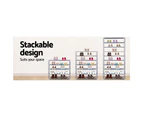 Stackable Shoe Rack Racks Cabinet Storage Shelves 10 Tiers Shoes Stand Organiser