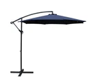 InstaHut 3m Outdoor Umbrella Cantilever Beach Garden Patio Navy