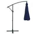 InstaHut 3m Outdoor Umbrella Cantilever Beach Garden Patio Navy