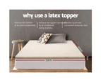 Giselle Bedding Latex Mattress Topper 5cm Queen