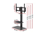 Artiss TV Stand Mount Bracket for 32"-70" LED LCD 2 Tiers Storage Floor Shelf