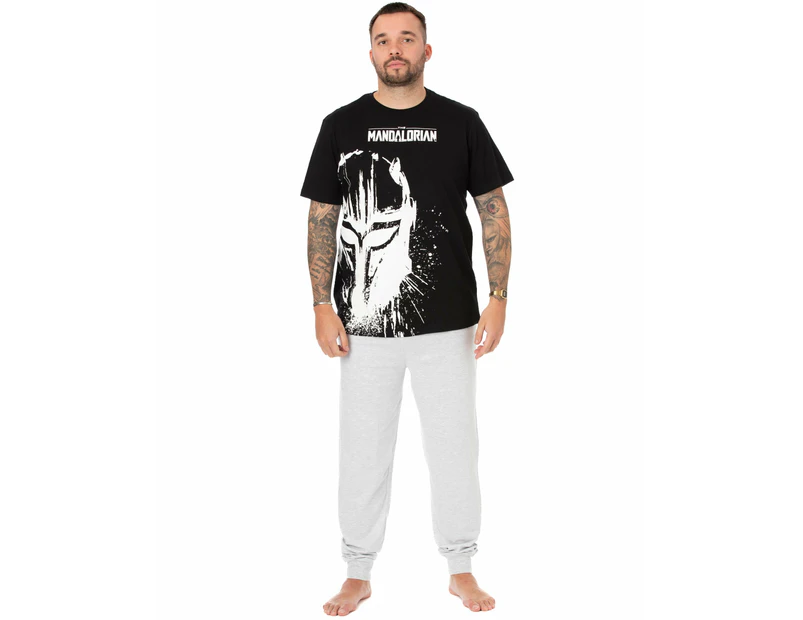 Star Wars Mens Short Sleeve Long Leg Pyjama Set (Black)