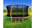 Everfit 14FT Trampoline for Kids w/ Ladder Enclosure Safety Net Rebounder