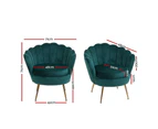 Artiss Armchair Velvet  Green Callista