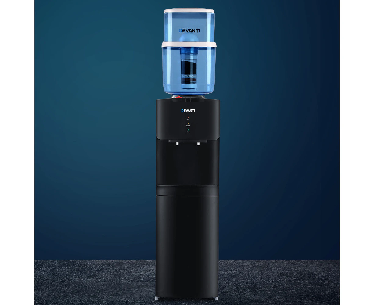 Devanti Water Cooler Dispenser Stand 22L Bottle Black