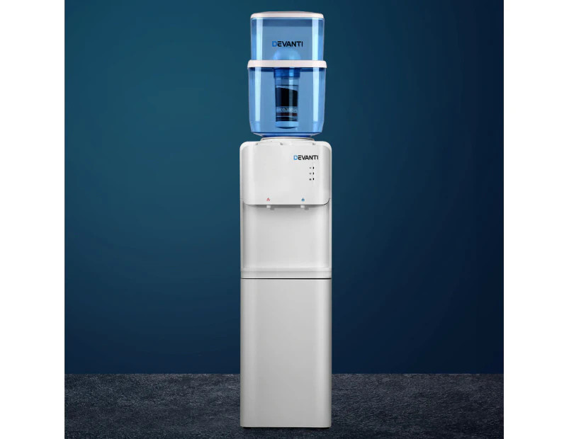 Devanti Water Cooler Dispenser Stand 22L Bottle White