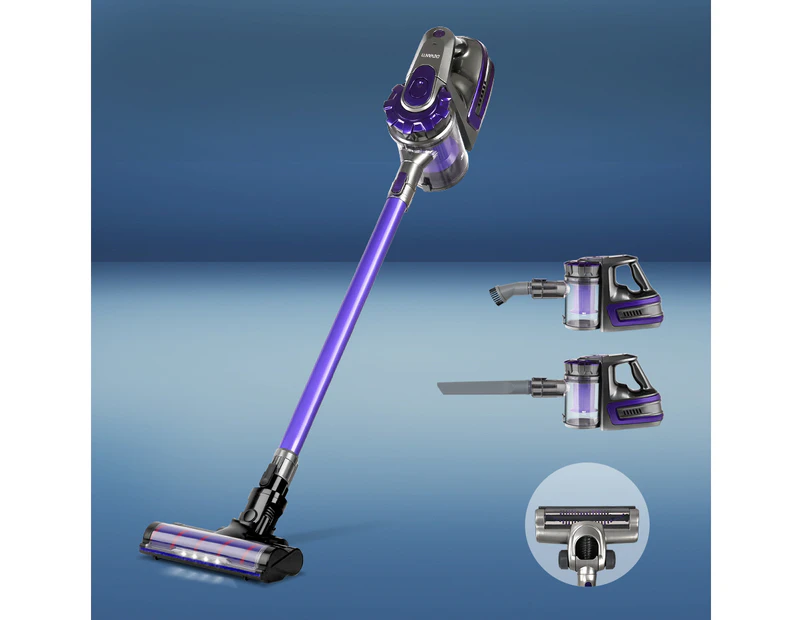 Devanti Handheld Vacuum Cleaner Cordless Roller Brush Head 150W Purple