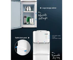 Devanti Water Cooler Dispenser Stand 22L Bottle White w/2 Filter