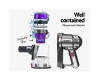 Devanti Stick Vacuum Cleaner Handheld Corded 450W Purple