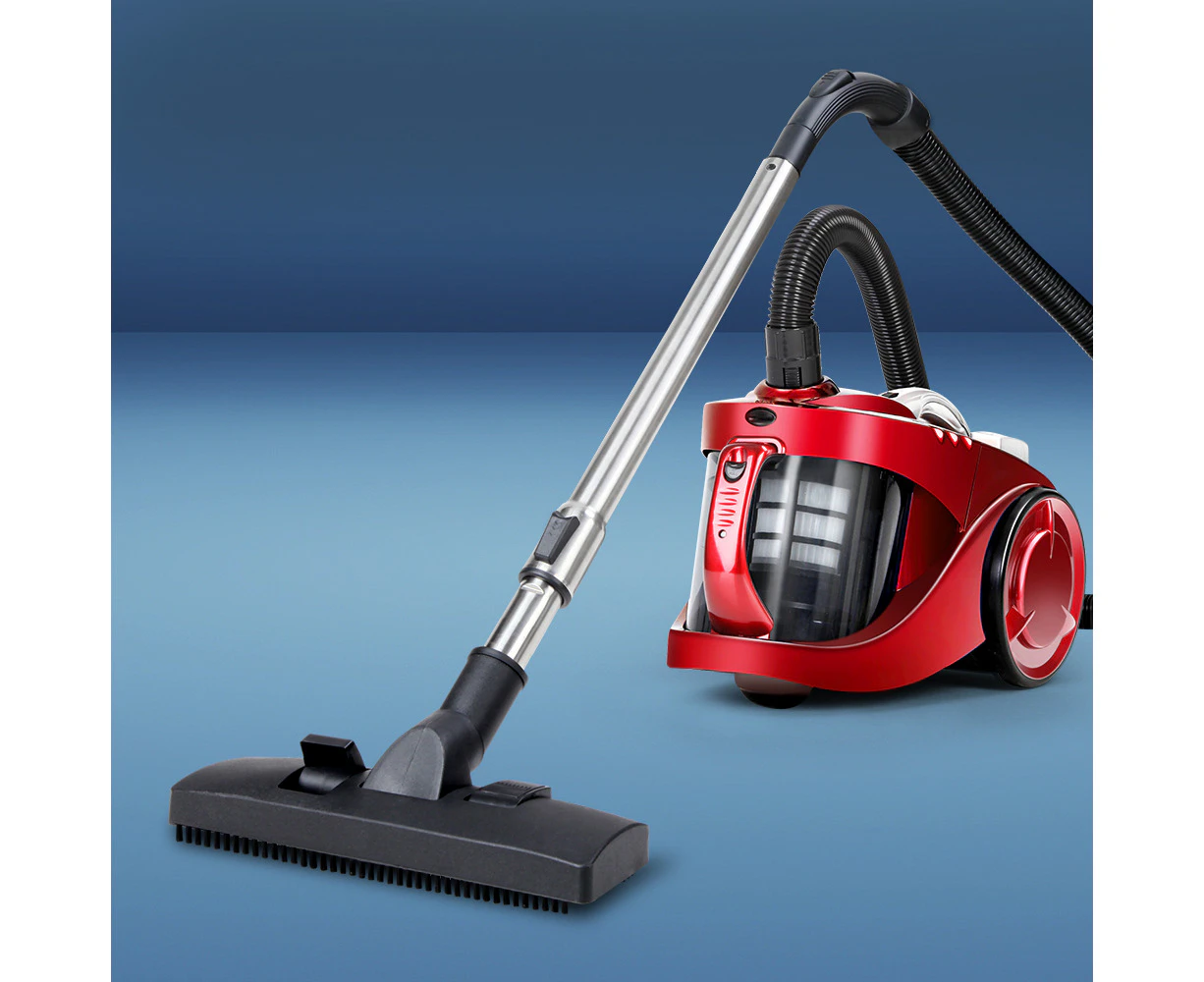 Devanti 2200W Bagless Vacuum Cleaner Red