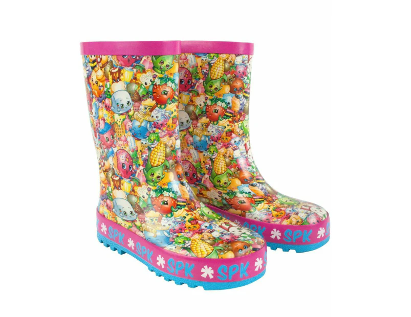 Shopkins Girls Wellington Boots without Handles (Pink)