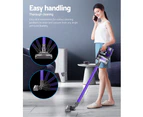 Devanti Handheld Vacuum Cleaner Cordless Bagless 150W Purple