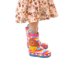 Hey Duggee Girls Wellington Boots with Handles (Pink)