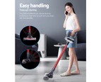 Devanti Handheld Vacuum Cleaner Bagless Cordless Red 150W