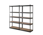 Giantz 2x1.8M Garage Shelving Warehouse Rack Pallet Racking Storage Charcoal