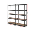 Giantz 2x1.8M Garage Shelving Warehouse Rack Pallet Racking Storage Charcoal