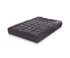 Giselle Bedding Mattress Topper Pillowtop Bamboo Charcoal Double