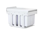 Cefito Pull Out Bin Kitchen Double Basket 2X15L White