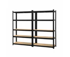 Giantz 2x1.8M Garage Shelving Warehouse Rack Pallet Racking Storage Shelf Black