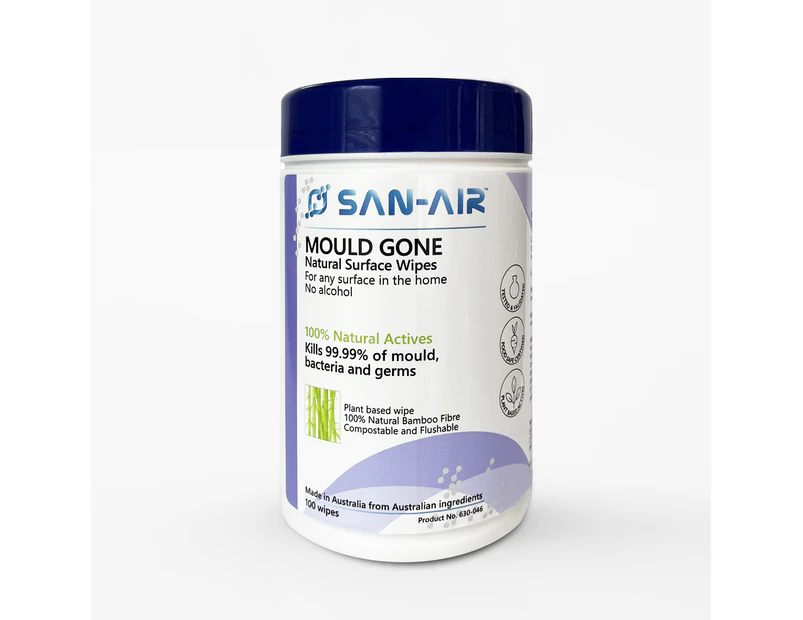 SAN-AIR Mould Gone Natural Surface Wipes (100)