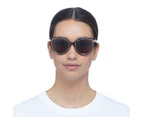 Solarized Female Resort Cat-Eye Chocolate Gold Cat-Eye Sunglasses