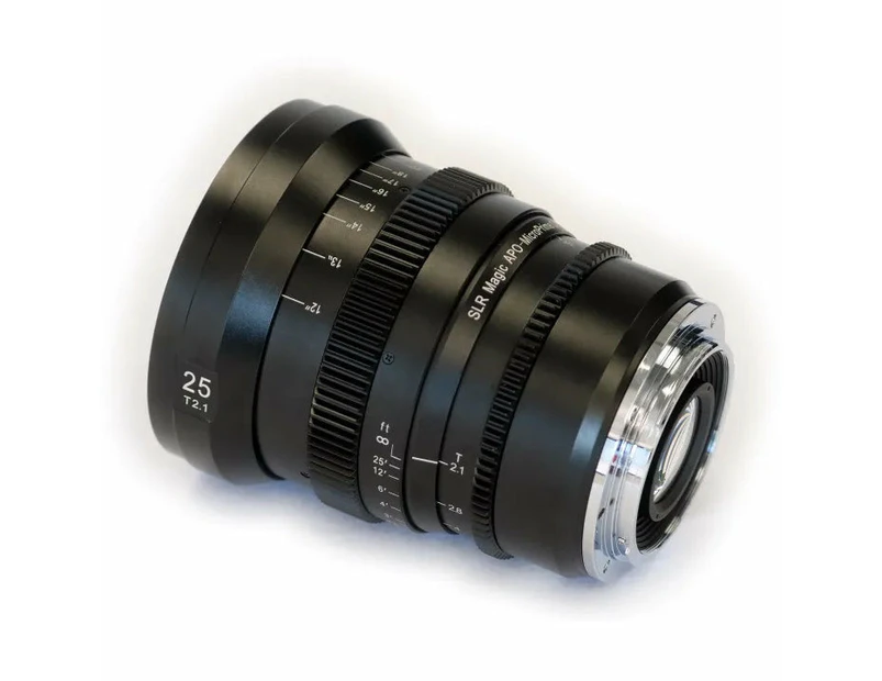 SLR Magic MicroPrime APO Cine 25mm T2.1 Camera Cinema Lens for Canon EF Mount