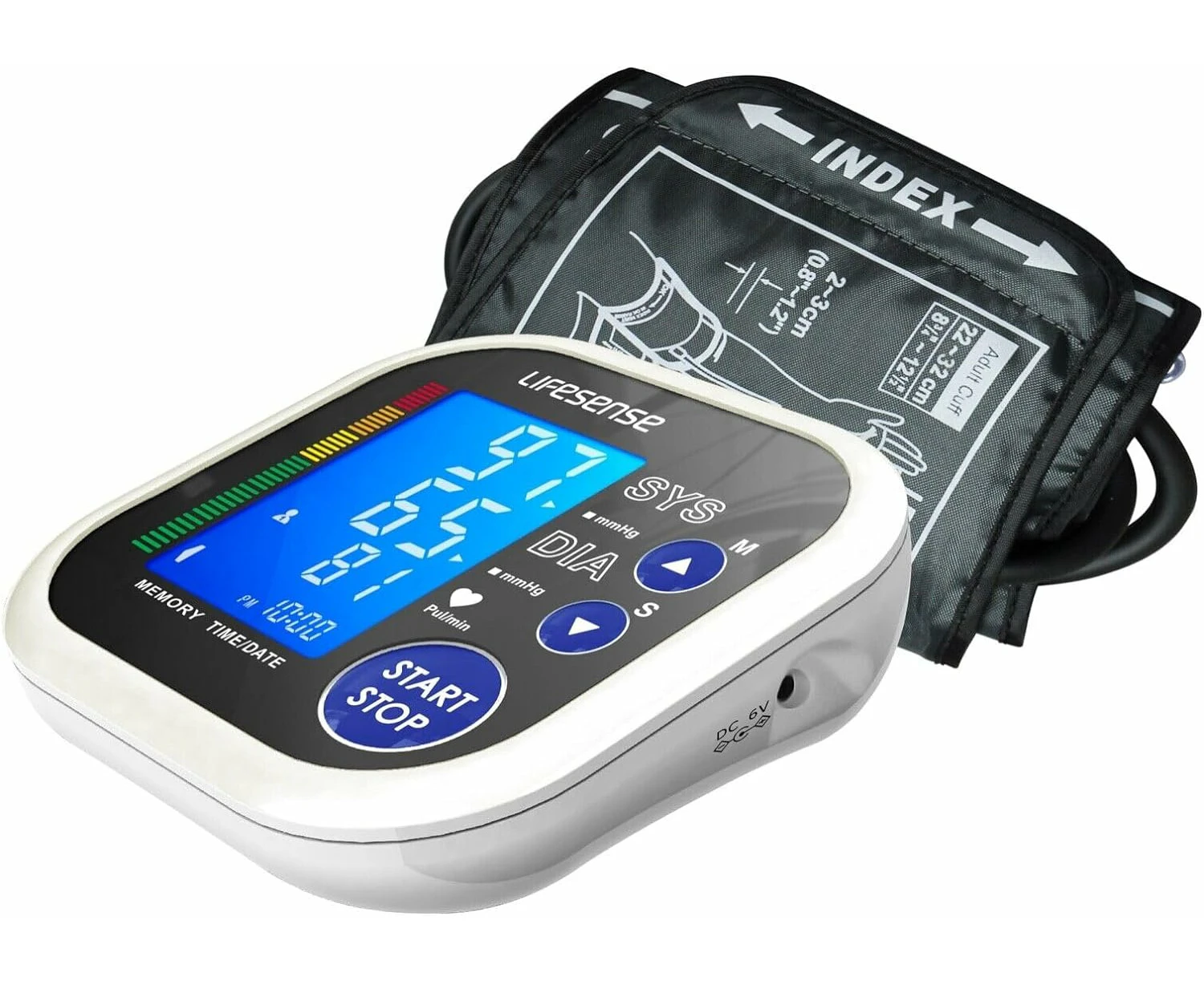 Digital Electronic Automatic Upper Arm Blood Pressure monitor Pulse with 22cm-42cm large cuff