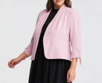 Estelle Women's Thea Bow Sleeve Jacket - Pink