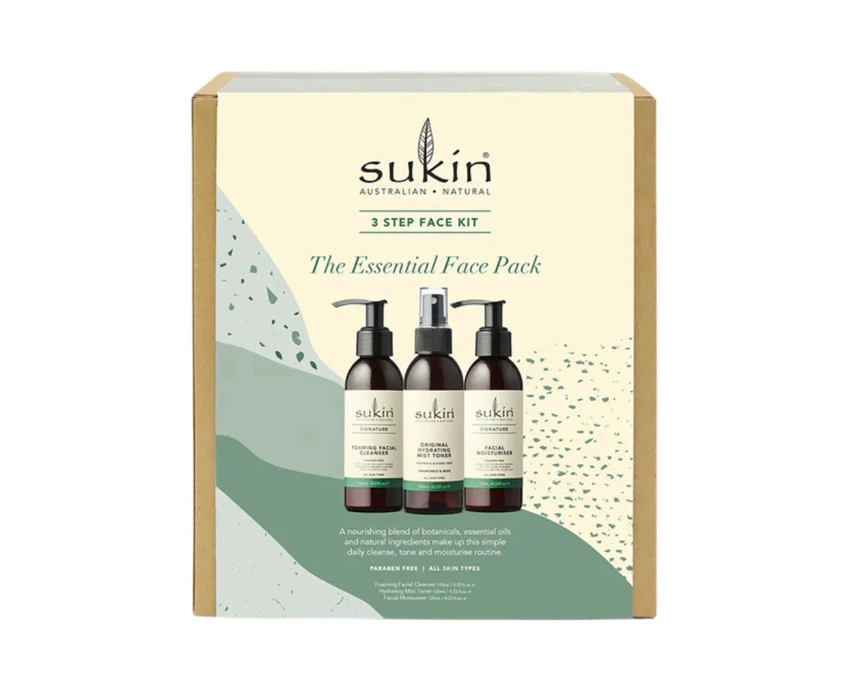 Sukin The Essential Face Pack 3 Step Face Kit