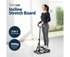 fitnessLAB Adjustable Slant Board Incline Wedge Stretch Slanting Squat Board with Handlebars