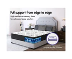 STARRY EUCALYPT Mattress Pillow Top Foam Bed Queen 24cm