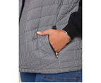 AUTOGRAPH - Plus Size - Womens Vest -  Quilted Puffer Vest - Mini Dogtooth