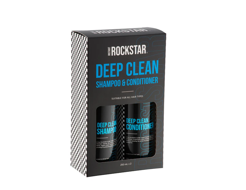 Instant Rockstar Deep Clean Shampoo & Conditioner Duo 250ml x 2