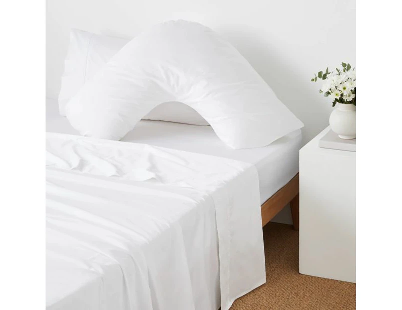 Supima 400 Thread Count Posture Pillowcase - White