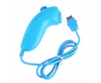 TechFlo Blue Left Nunchuck Video Game Controller Remote For Nintendo Wii