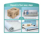 S.E. Memory Foam Topper Airflow Zone Bed Mattress Cool Gel Bamboo 8cm Double