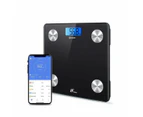 Wireless Digital Bathroom Body Fat Scale 180KG Bluetooth Scales Weight BMI Water Black
