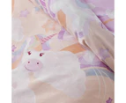 Target Bubble Unicorn Kids Quilt Cover Set - Pink