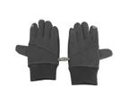 1Pair Full Finger Bicycle Gloves Touch Screen Warm Gloves For Men Women Riding Training Shooting Gray M