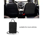 Universal Nylon Car Seat Back Organizer Storage Bag Cover Protector ( Black)