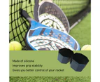 2Pcs Tennis Racket Butt Cover  Reduces Hand Fatigue Accessory Silicone Racket Back Cover End