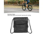 Basketball Backpack  Black Large Capacity Drawstring Bag Outdoor Sports Camping Mesh Travel Bag