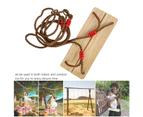 Adult/Children Wooden Swing Hanging Seat Amusement Equipment Accessory For Indoor/Outdoor