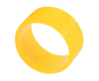 2Pcs/Set Tennis Racket Handle Silicone Ring Sweat Absorption Tennis Overgrip Fixing Ring Yellow