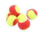 6Pcs S Tennis Balls Premium Plush Natural Rubber Lightweight Soft Safe Elastic Waterproof Youth Tennis Balls
