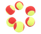 6Pcs S Tennis Balls Premium Plush Natural Rubber Lightweight Soft Safe Elastic Waterproof Youth Tennis Balls